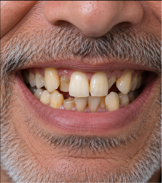 Braces and alignment treatment — after